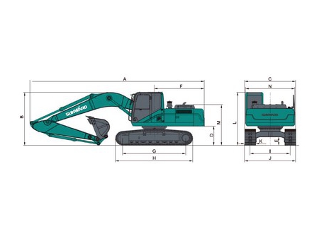 Pelle hydraulique intermédiaire, SWE210