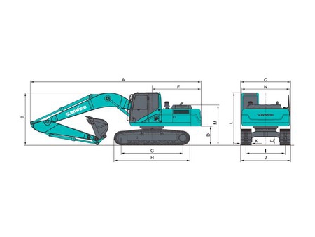 Pelle hydraulique intermédiaire, SWE235E-3H