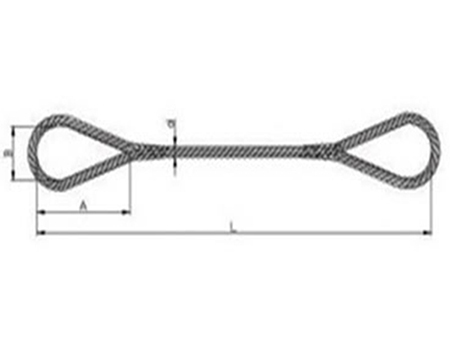 Élingue câble boucles épissées