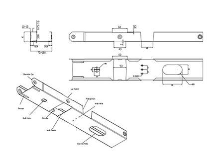 Machine de charpente en acier d’épaisseur ou calibre léger XHH-C75-160