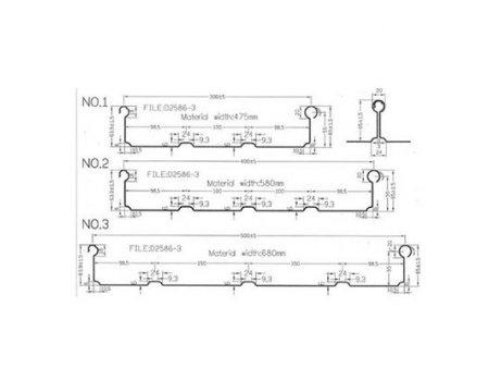 Profileuse à joint debout pour profilage de toiture en une seule opération YX65-300-400