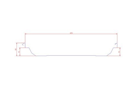 Profileuse pour panneaux de toiture à loquet de verrouillage YC65-470