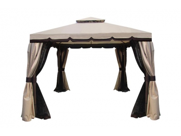 Gazebo avec double toit 10' x 10', avec cadre en aluminium 				   Belvédère Avec Double Toit