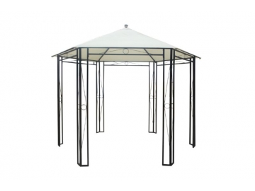 Gazebo hexagonal à toit souple / Abri de jardin en dôme hexagonal 				   Abri de jardin en dôme hexagonal