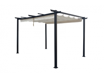 Pergola aluminium avec auvent rétractable