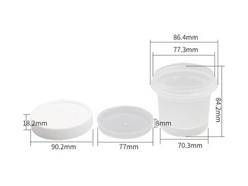 Gobelet IML avec couvercle 300ml, CX074C