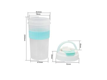 Gobelet avec couvercle IML 500ml, Tasse de boisson avec couvercle, CX109