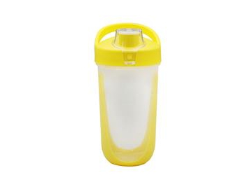 Gobelet avec couvercle IML 500ml, Mug bicolore avec couvercle plastique, CX110