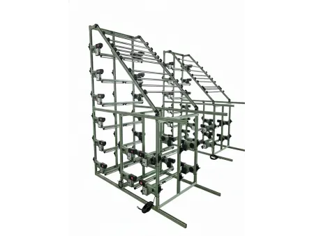 Contrôle actif integré de la tension de la chaîne du cantre d’ourdissage