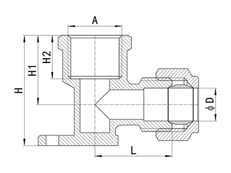 Raccord de compression en laiton HS320