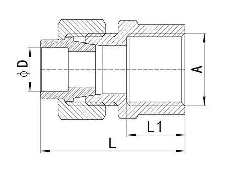 Raccord à braser en laiton HS340