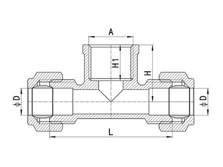 Raccord de compression en laiton HS320