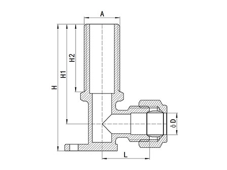 Raccord de compression en laiton HS320