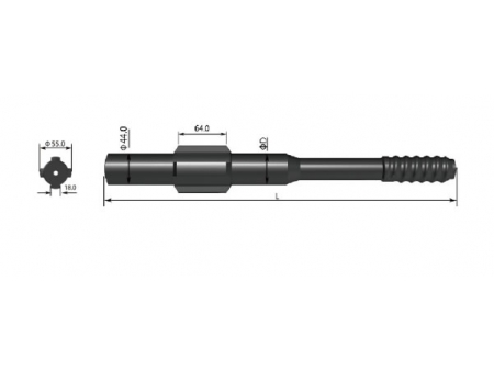 Adaptateurs pour marteau hors trou / Adaptateur de tige de forage / Raccords d'adaptation