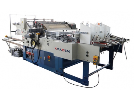 Machine de fabrication de boîte à fenêtre à alimentation double