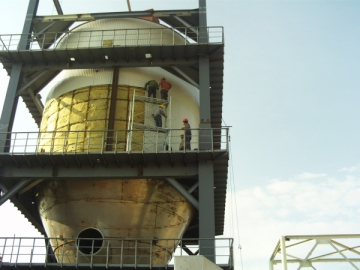 Sécheur par atomisation centrifuge