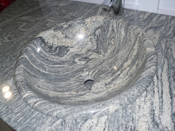 Lavabo en granit Juparana de Chine