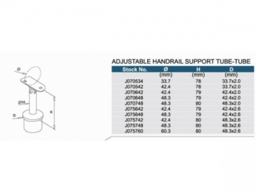 Support poteau orientable