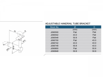 Support déporté tube orientable