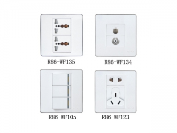 Prise de courant murale et interrupteur R86-WF