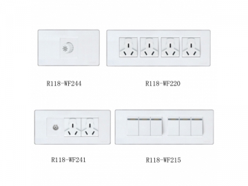 Prise de courant murale et interrupteur R118-WF