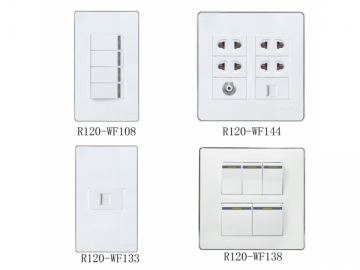 Prise de courant murale et interrupteur R120-WF