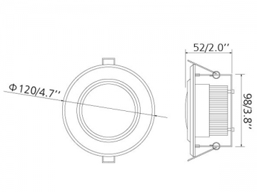 Downlight à LED 7W