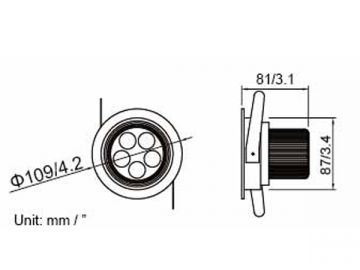 Downlight à LED 9W