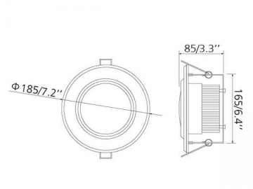 Downlight à LED 15W