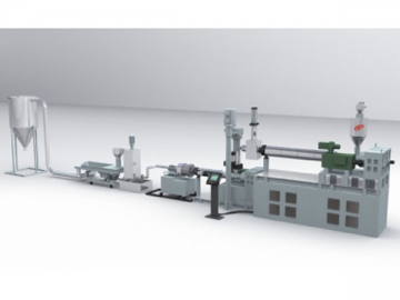 Ligne de granulation PE/PP/PVC trois étages de haute efficience