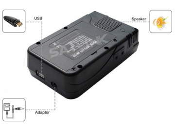 Mesureur de champ satellite numérique DVB-S2 avec analyseur de spectre WS6918P