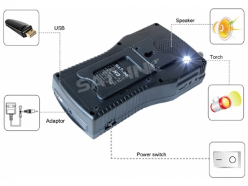 Mesureur de champ satellite numérique HD avec analyseur de spectre WS6932