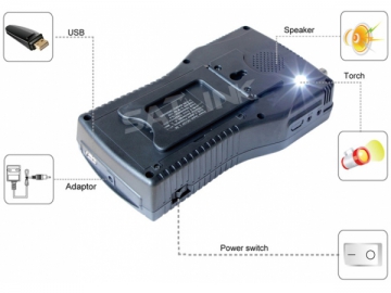 Mesureur de champ numérique combo DVB-S & DVB-T WS6939