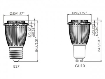 Ampoule LED M-spot variable