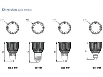 Ampoule LED D-spot 6W