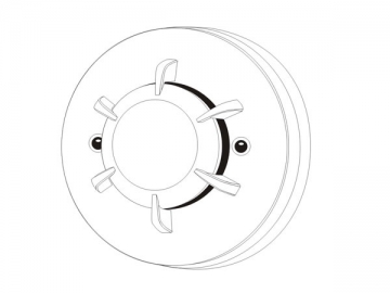 Détecteur de fumée photoélectrique interconnectable 2 fils 46 mm