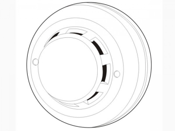 Détecteur de fumée photoélectrique interconnectable 2 fils 53mm