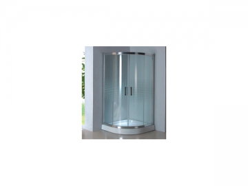 Cabine de douche quart de cercle