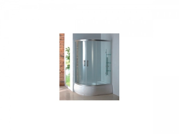 Cabine de douche quart de cercle