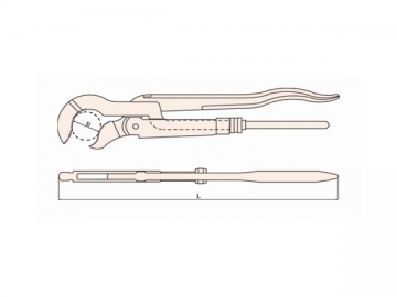 Clé serre-tube type suédois 128A