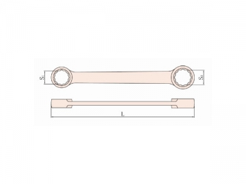 Clé plate double polygonale 153A