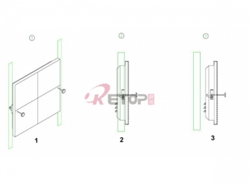 Écran à LED à module amovible