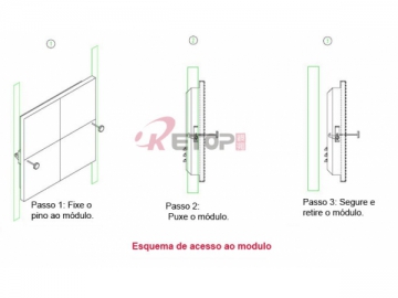 Écran à LED à module amovible