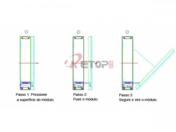 Écran à LED à module escamotable