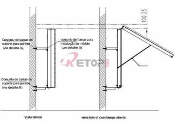 Écran à LED à module relevable