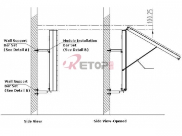 Écran à LED à module relevable