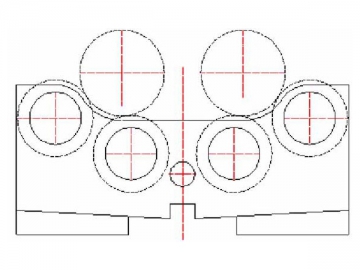 Rouleuse à 3 rouleaux pour remorque