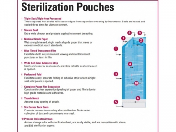 Sachets de stérilisation auto-adhésifs