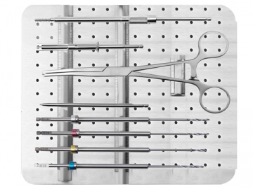 Kit d'instruments pour pose de plaque cervicale antérieure