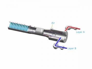 Ligne d'extrusion de tubes HDPE/PP SBG315